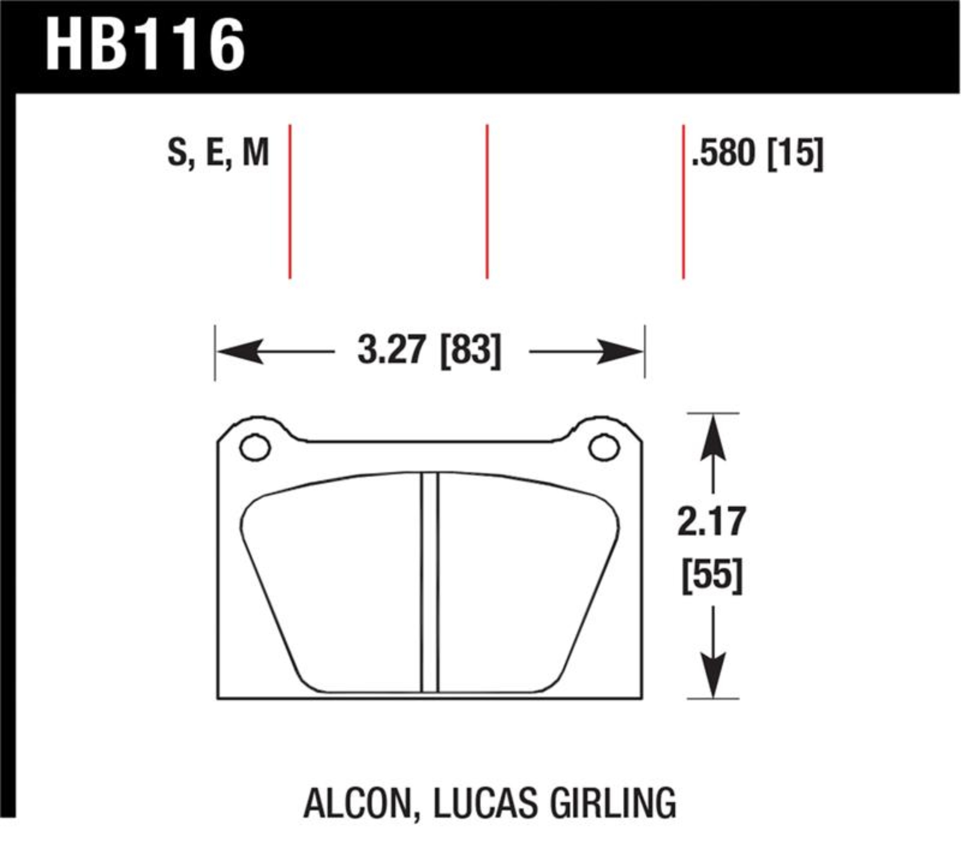 Picture of Hawk Blue 9012 Motorsports Race Pads