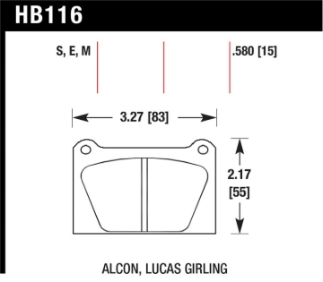 Picture of Hawk Blue 9012 Motorsports Race Pads