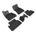 Picture of 3D MAXpider 24-26 BMW 5 Series Kagu 1st & 2nd Row Floormat - Black