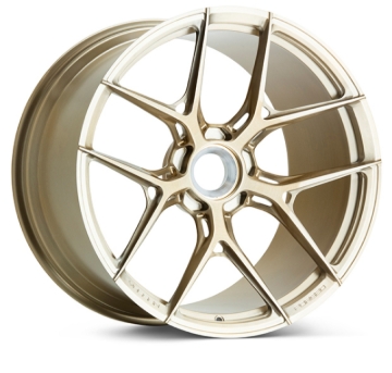 Picture of Vossen Forged S21-01 - 21x10.5 - 5x132 - ET22 - 66.5 - Brushed Patina Gold Wheel - BMW M5 G9x Fitmen