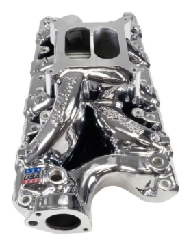 Picture of Edelbrock RPM Air-Gap Intake Manifold for Small-Block Ford, Chrome Plasma Finish
