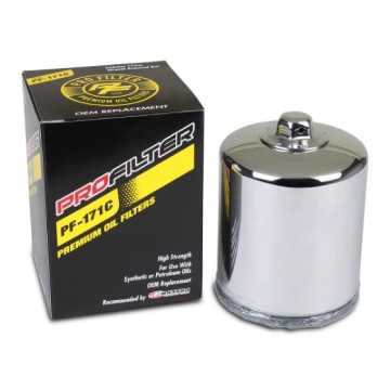Picture of ProFilter Harley Spin-On Chrome Various Performance Oil Filter