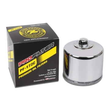 Picture of ProFilter Harley Spin-On Chrome Various Performance Oil Filter