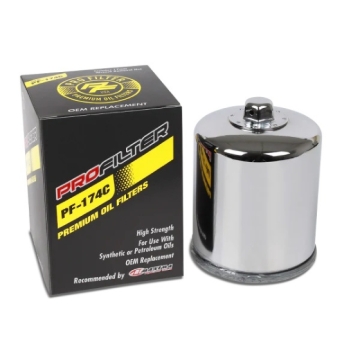 Picture of ProFilter Harley Spin-On Chrome Various Performance Oil Filter