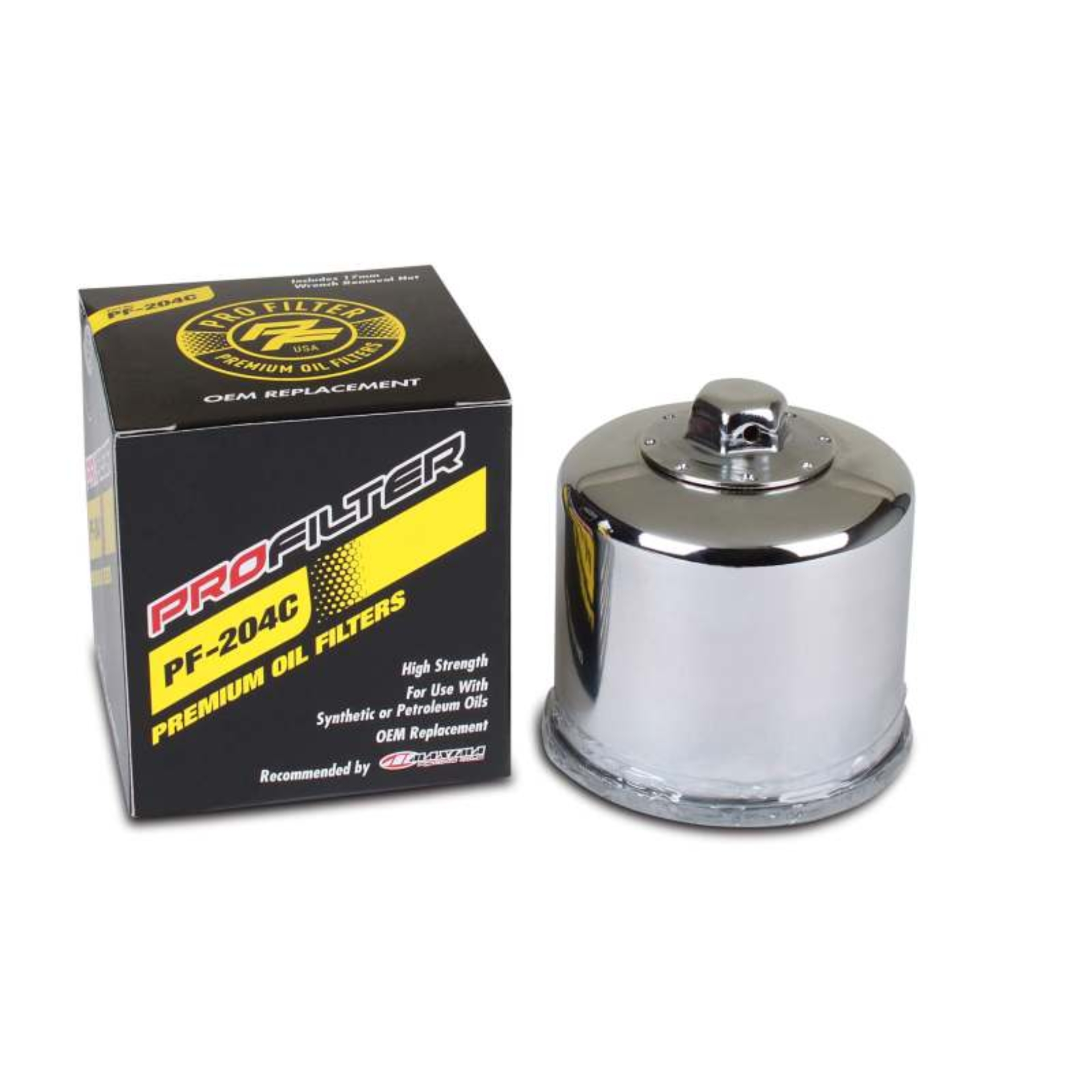Picture of ProFilter Arctic Cat/Hon/Kaw/Mv Agusta/Triumph/Yam Spin-On Chrome Various Performance Oil Filter