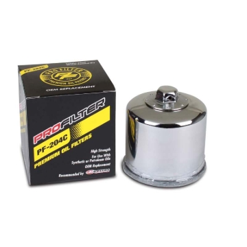 Picture of ProFilter Arctic Cat/Hon/Kaw/Mv Agusta/Triumph/Yam Spin-On Chrome Various Performance Oil Filter