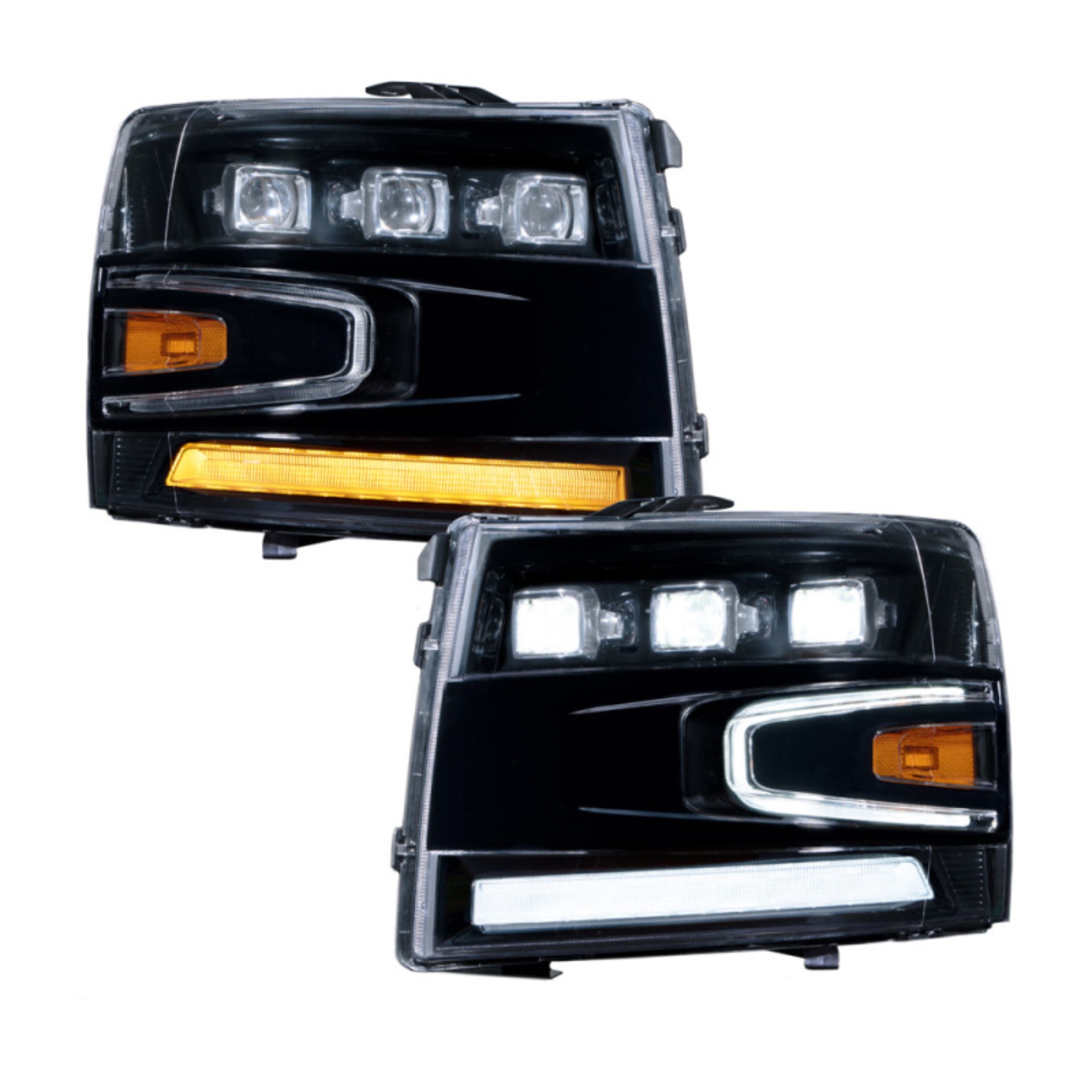 Picture of Form Lighting 2007-2013 Chevrolet Silverado LED Projector Headlights (Pair)