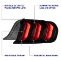 Picture of Form Lighting 2015-2023 Ford Mustang LED Tail Lights Clear (Pair)