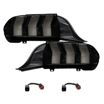 Picture of Form Lighting 2024+ Ford Mustang Sequential LED Tail Lights Smoked (Pair)