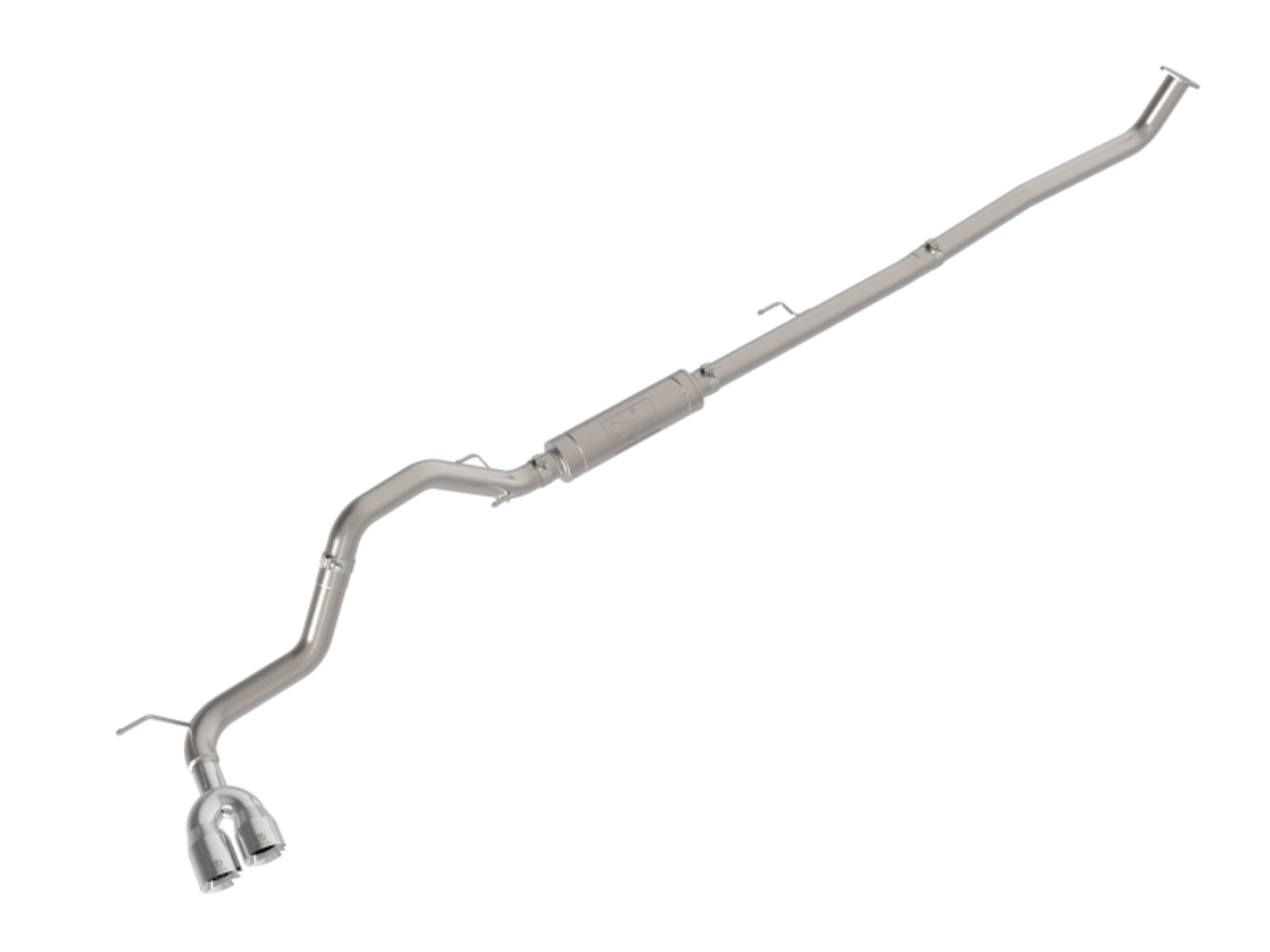 Picture of aFe 15-26 Toyota Hilux L4-2.4/2.8L (td) Vulcan Series 3in SS Rear-Side Exit Exhaust w/ Polished Tip