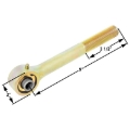 Picture of RockJock Johnny Joint 2in Narrow Rod End (Long Shank - 1in RH Thread 1.600in x .562in Ball)