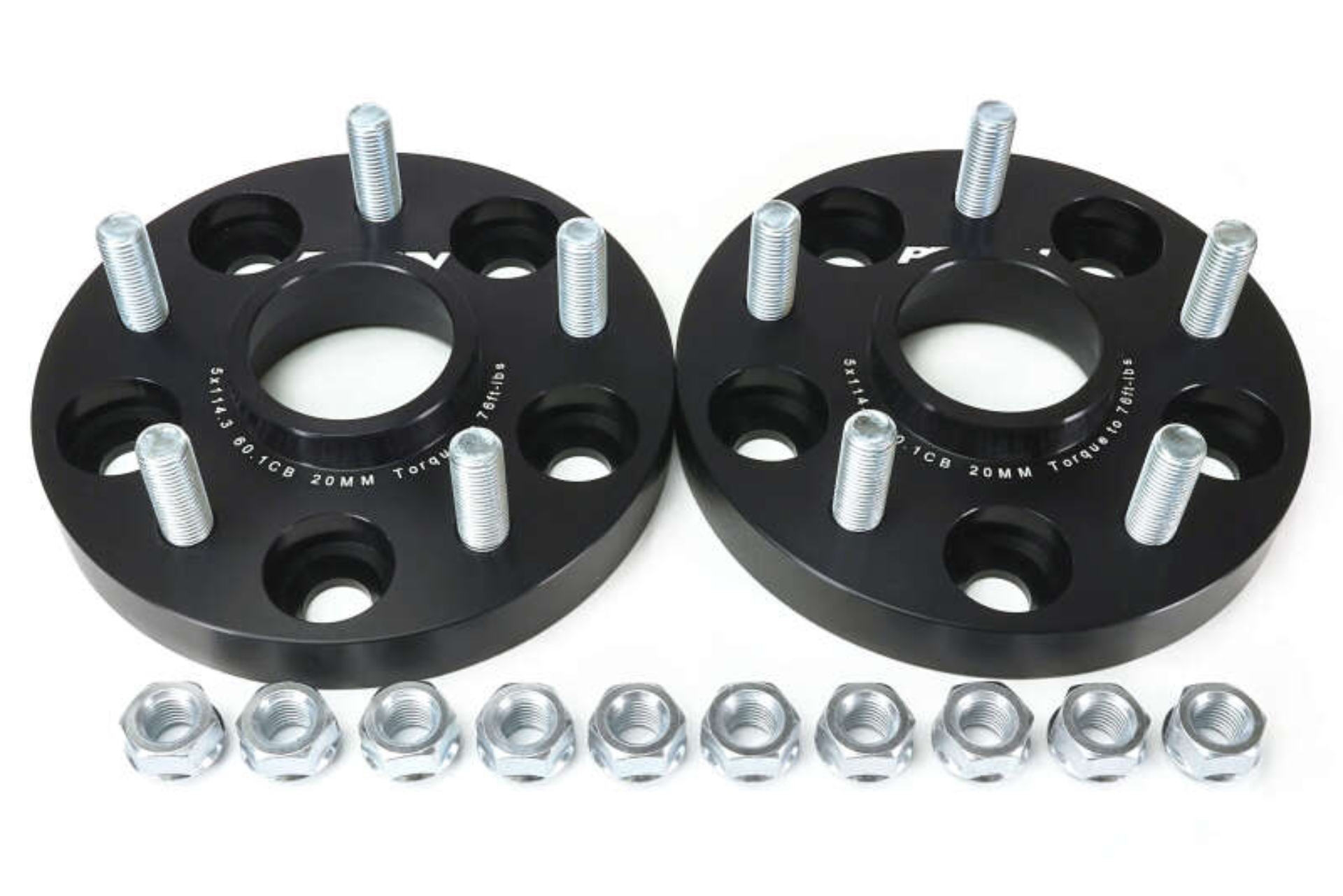 Picture of PERRIN 23-26 Toyota GR Corolla 60.1mm CB / 5x114.3 BP Wheel Spacers - 20mm
