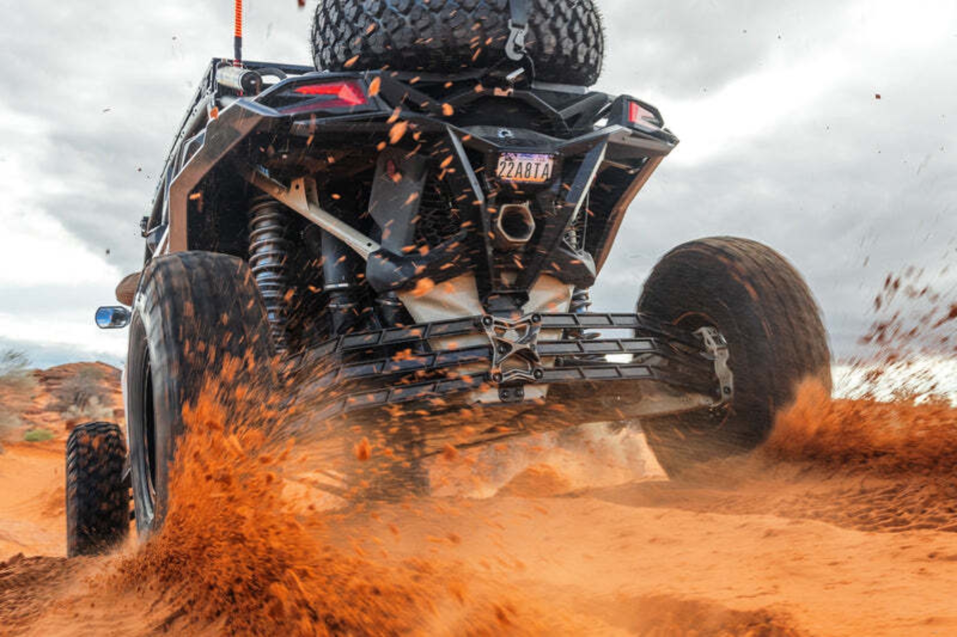 Picture of Elektric Offroad 2017+ Can Am Maverick X3 Volt Billet Radius Rods Anodized Black RS 72In Model Only