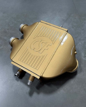 Picture of CSF 2014+ BMW M3/M4 (F8X) Top Mount Charge-Air-Cooler - Carbon Ceramic Gold Gloss