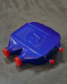 Picture of CSF 2014+ BMW M3/M4 (F8X) Top Mount Charge-Air-Cooler - San Marino Blue