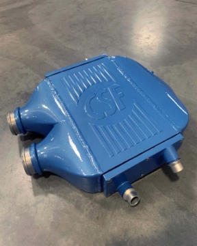 Picture of CSF 2014+ BMW M3/M4 (F8X) Top Mount Charge-Air-Cooler - Yas Marina Blue