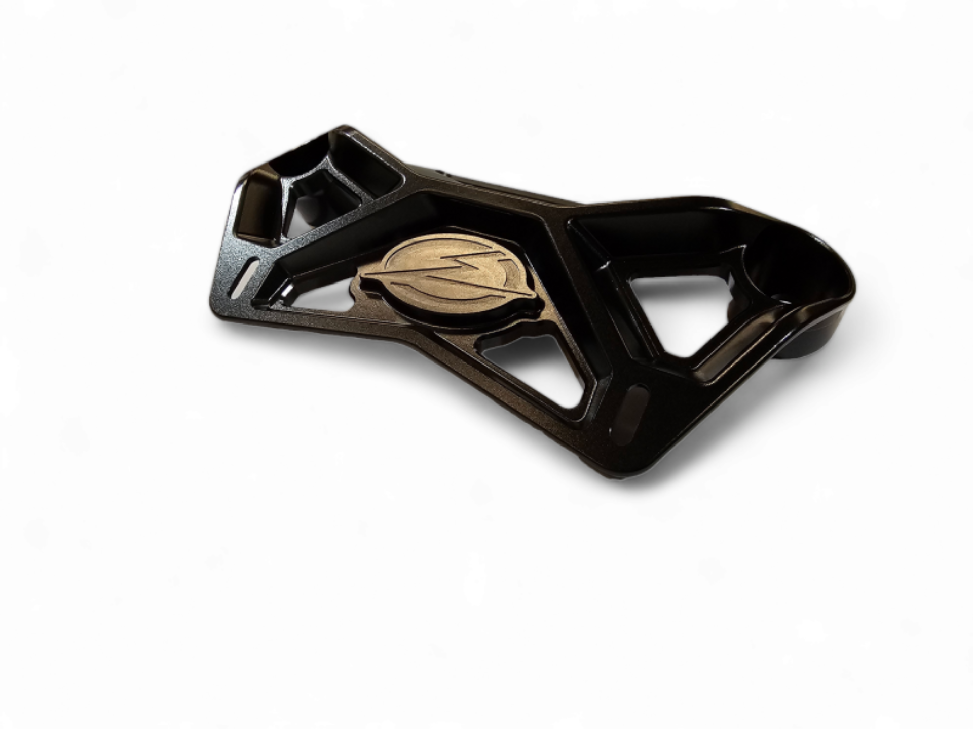 Picture of Elektric Offroad 2017+ Can Am X3 Maverick Front Shock Mount Brace W/ Light Mount Anodized Black