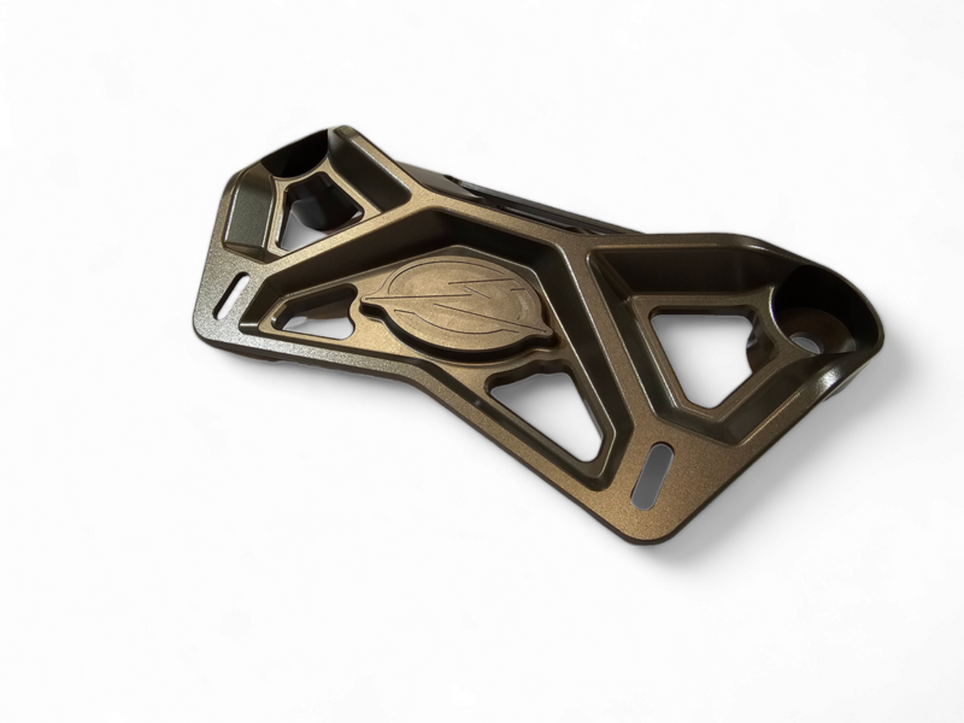 Picture of Elektric Offroad 2017+ Can Am X3 Maverick Front Shock Mount Brace W/ Light Mount Anodized Gun Metal