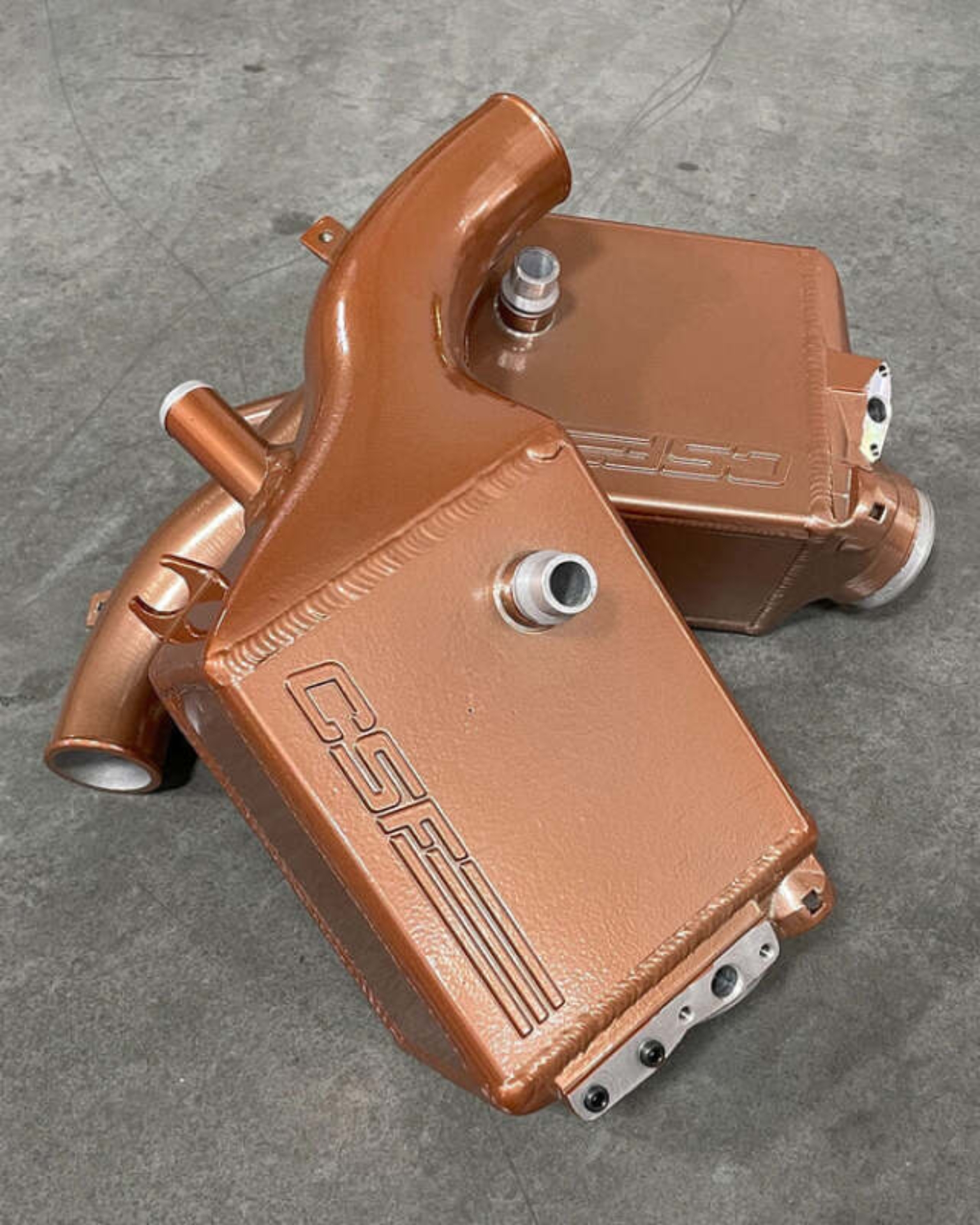 Picture of CSF 2025+ BMW G90 M5 / G99 M5 Touring Charge Air Cooler - Vintage Rose Gold