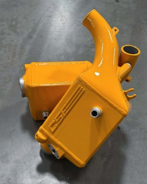 Picture of CSF 2025+ BMW G90 M5 / G99 M5 Touring Charge Air Cooler - Nitro Yellow