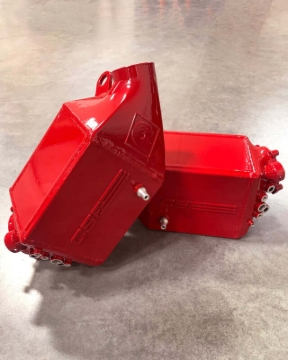 Picture of CSF 12-16 BMW M5 (F10) / 12-18 BMW M6 (F06/F12/F13) Twin Charge-Air-Cooler Set - Fire Engine Red