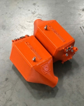 Picture of CSF 12-16 BMW M5 (F10) / 12-18 BMW M6 (F06/F12/F13) Twin Charge-Air-Cooler Set - Fire Orange