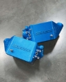 Picture of CSF 12-16 BMW M5 (F10) / 12-18 BMW M6 (F06/F12/F13) Twin Charge-Air-Cooler Set - Caliper Blue Candy