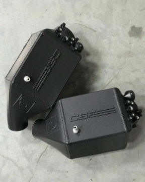 Picture of CSF 12-16 BMW M5 (F10) / 12-18 BMW M6 (F06/F12/F13) Twin Charge-Air-Cooler Set - Thermal Black