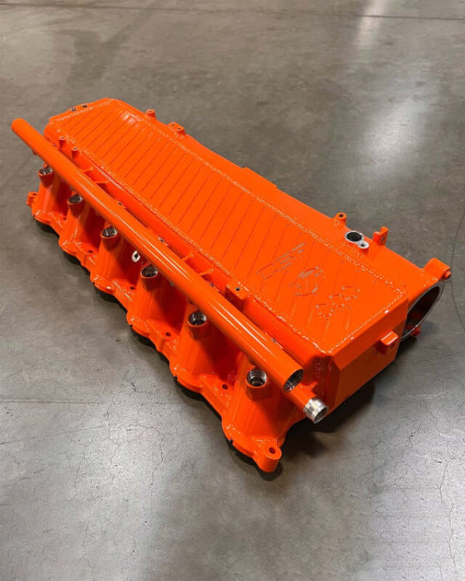 Picture of CSF Toyota A90/A91 Supra/ BMW G-Series B58 Charge-Air Cooler Manifold - Fire Orange
