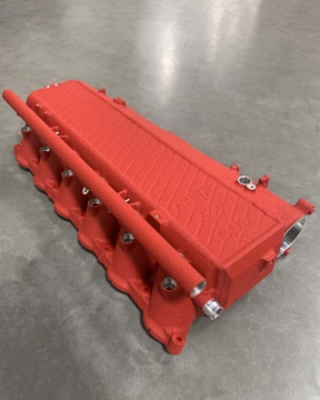 Picture of CSF BMW Gen 1 B58 Charge-Air-Cooler Manifold - Crinkle Red