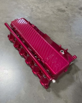 Picture of CSF BMW Gen 1 B58 Charge-Air-Cooler Manifold - Raspberry Sparkle