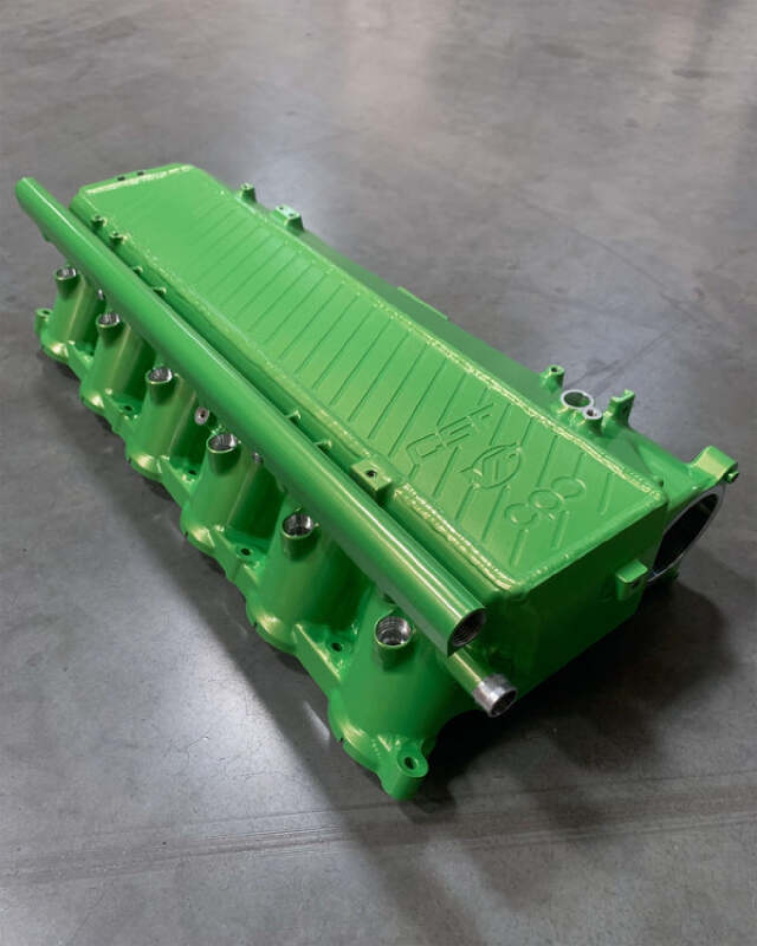 Picture of CSF BMW Gen 1 B58 Charge-Air-Cooler Manifold - Lime Juice Green