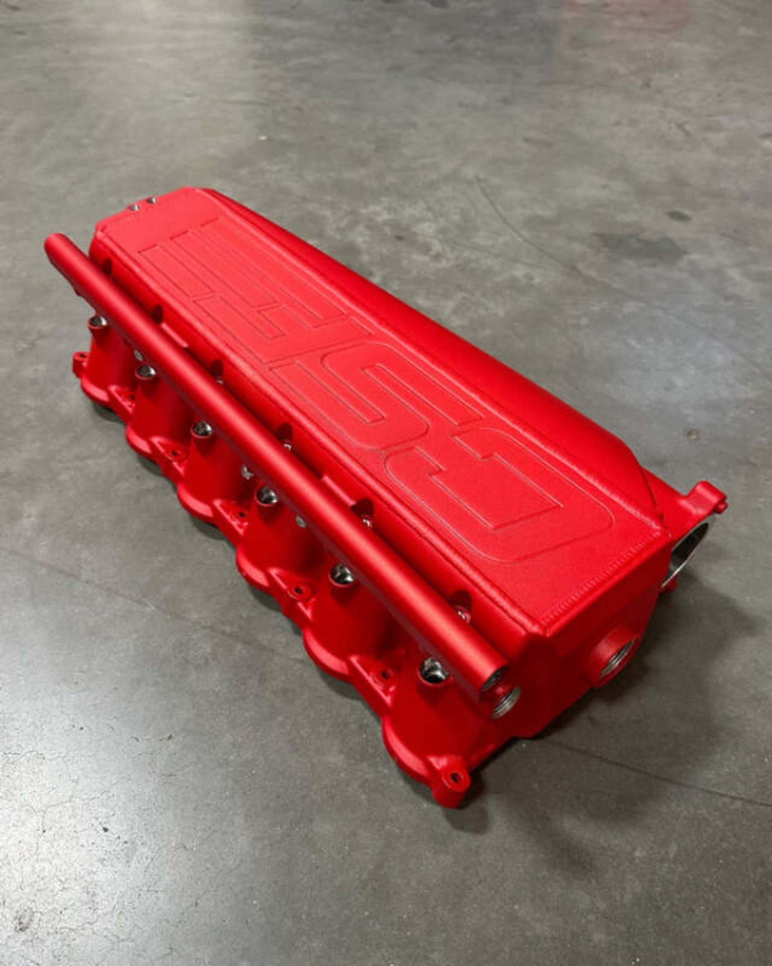 Picture of CSF Gen 2 B58 Race X Charge-Air-Cooler Manifold - Anodized Red