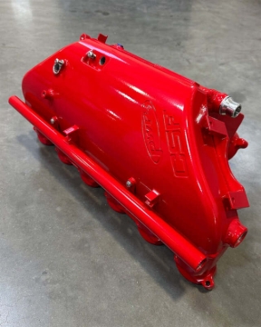 Picture of CSF BMW M2/M3/M4 S58 (G8X) Charge-Air Cooler Manifold - Bengal Red Gloss