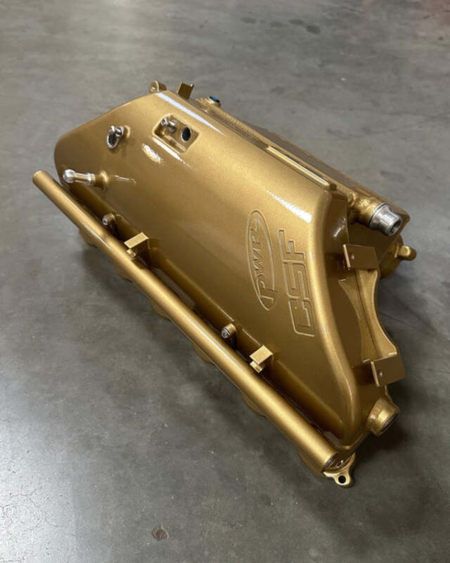 Picture of CSF BMW M2/M3/M4 S58 (G8X) Charge-Air Cooler Manifold - Carbon Ceramic Gold Gloss