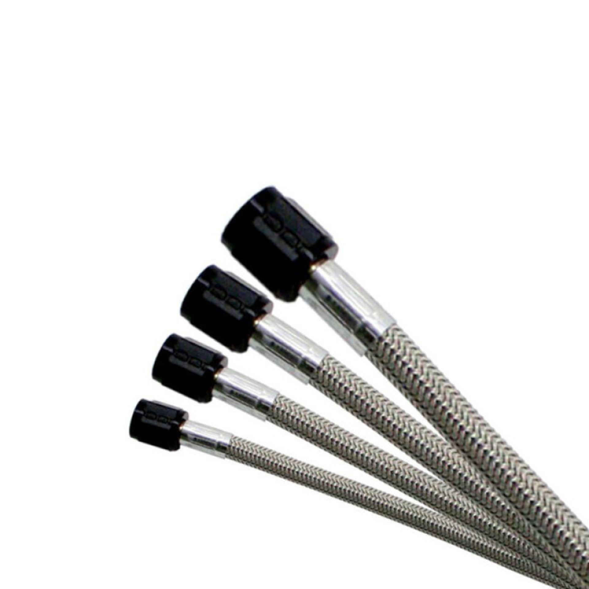 Picture of Nitrous Express -4AN SS Braided SHO Hose 12.5in - Black