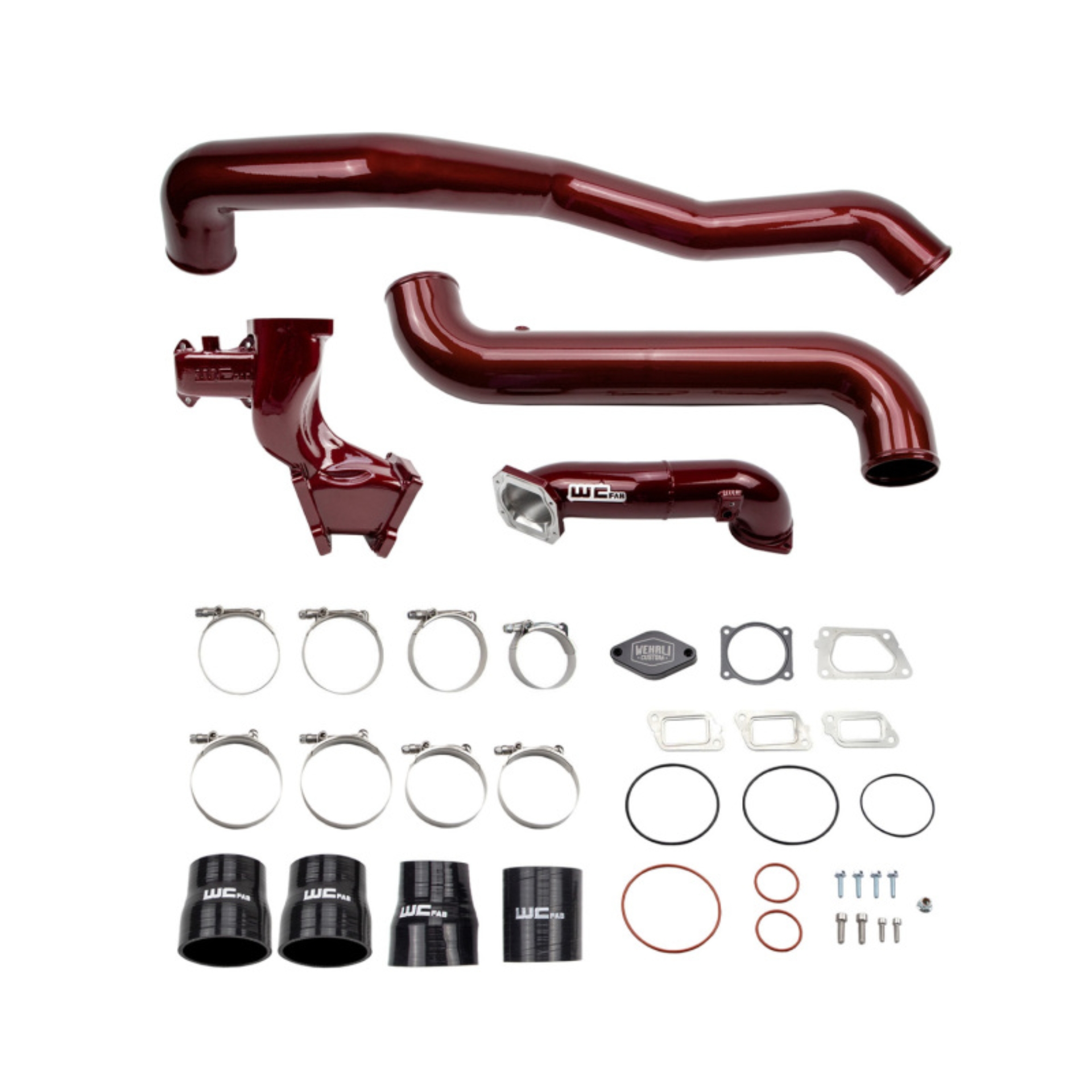 Picture of Wehrli 11-16 Duramax LML High Flow Intake Bundle Kit Stage 1 - Gloss White