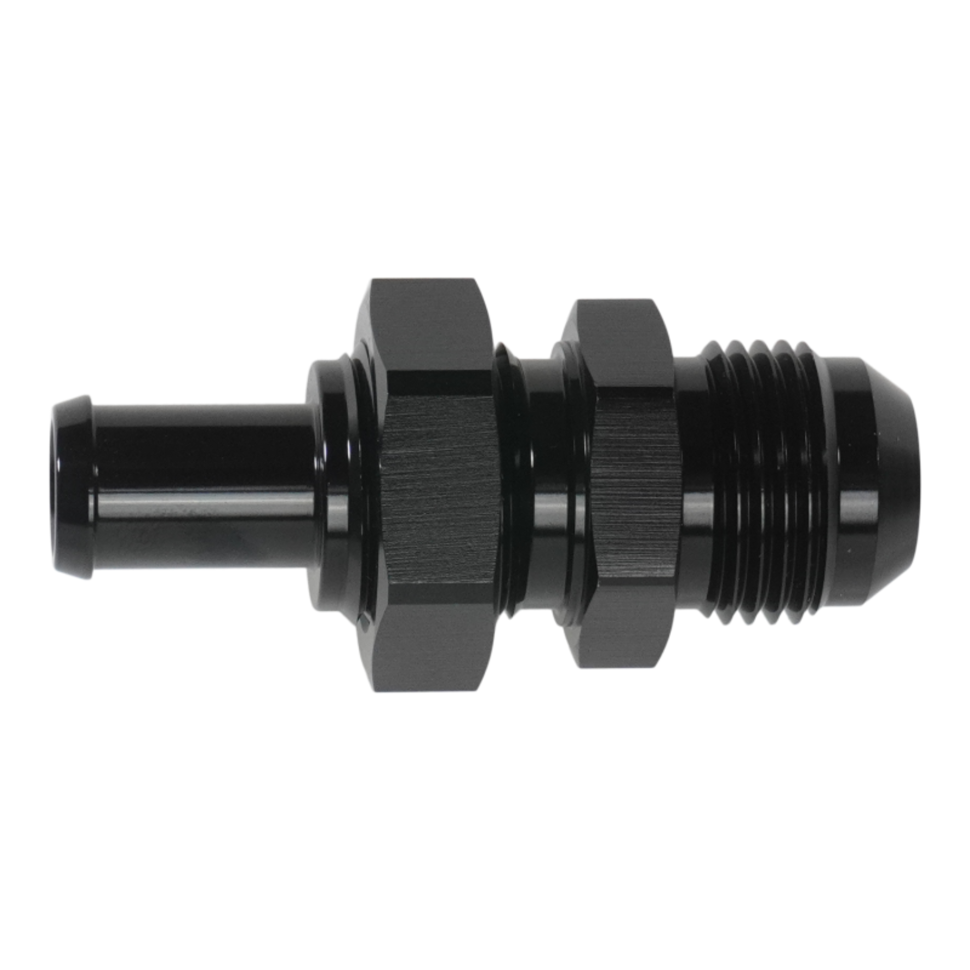 Picture of DeatschWerks 10AN Male Flare Bulkhead to 1/2in Hose Barb Straight