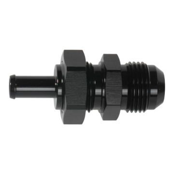 Picture of DeatschWerks 10AN Male Flare Bulkhead to 3/8in Hose Barb Straight