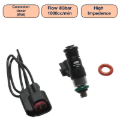 Picture of DeatschWerks Universal 1000cc Single Fuel Injector / 34mm Length / 14mm O-Ring Seals