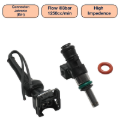 Picture of DeatschWerks Universal 1250cc Single Fuel Injector / 34mm Length / 14mm O-Ring Seals