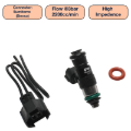 Picture of DeatschWerks Universal 2200cc Single Fuel Injector / 34mm Length / 14mm O-Ring Seals