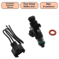 Picture of DeatschWerks Universal 2200cc Single Fuel Injector / 48mm Length / 14mm O-Ring Seals