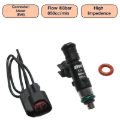 Picture of DeatschWerks Universal 650cc Single Fuel Injector / 48mm Length / 14mm O-Ring Seals