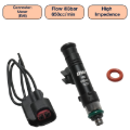 Picture of DeatschWerks Universal 650cc Single Fuel Injector / 60mm Length / 14mm O-Ring Seals