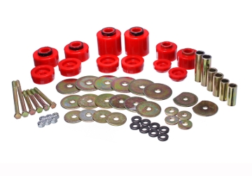 Picture of Energy Suspension 80-96 Ford F-150/250/350 Red Body Mount Set Includes Hardware