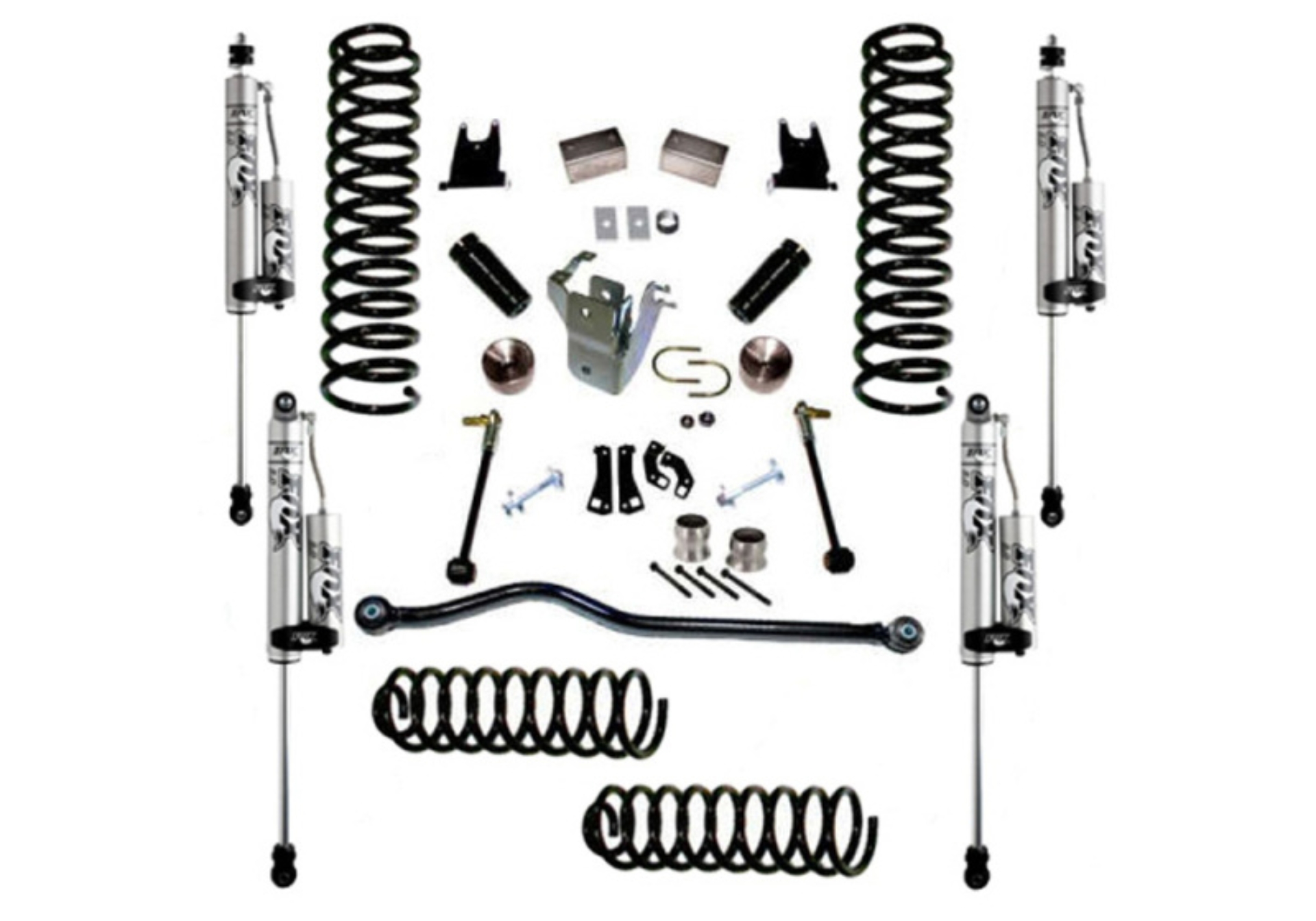 Picture of Superlift 07-18 Jeep Wrangler JK Unlimited 4in Lift Kit w/ Fox 2.0 RESI Shocks