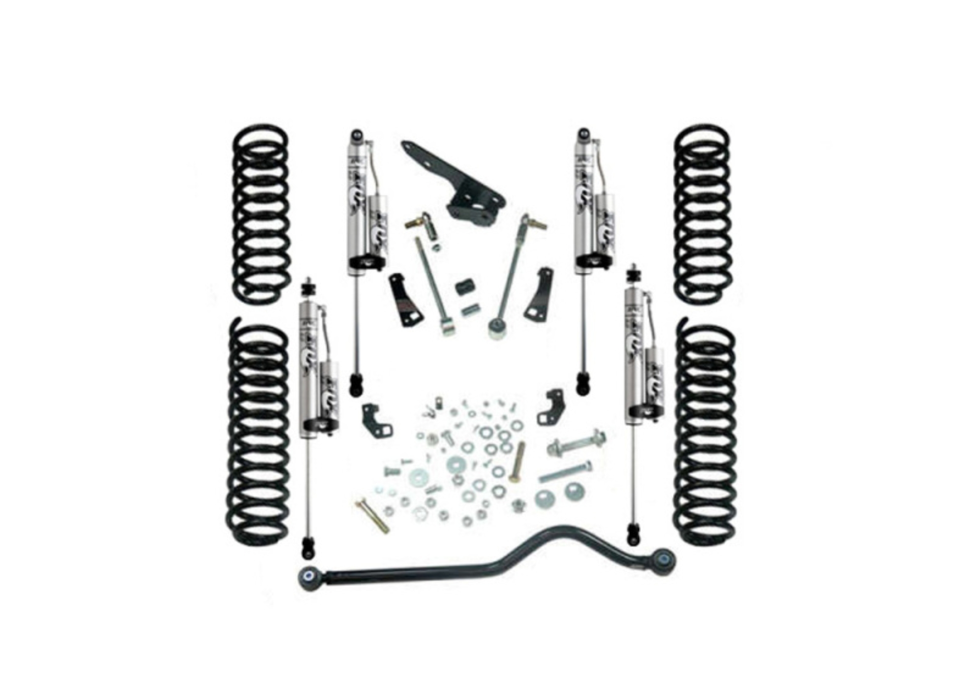 Picture of Superlift 07-18 Jeep Wrangler JK Unlimited 4in Standard Lift Kit w/ Fox 2.0 RESI Shocks