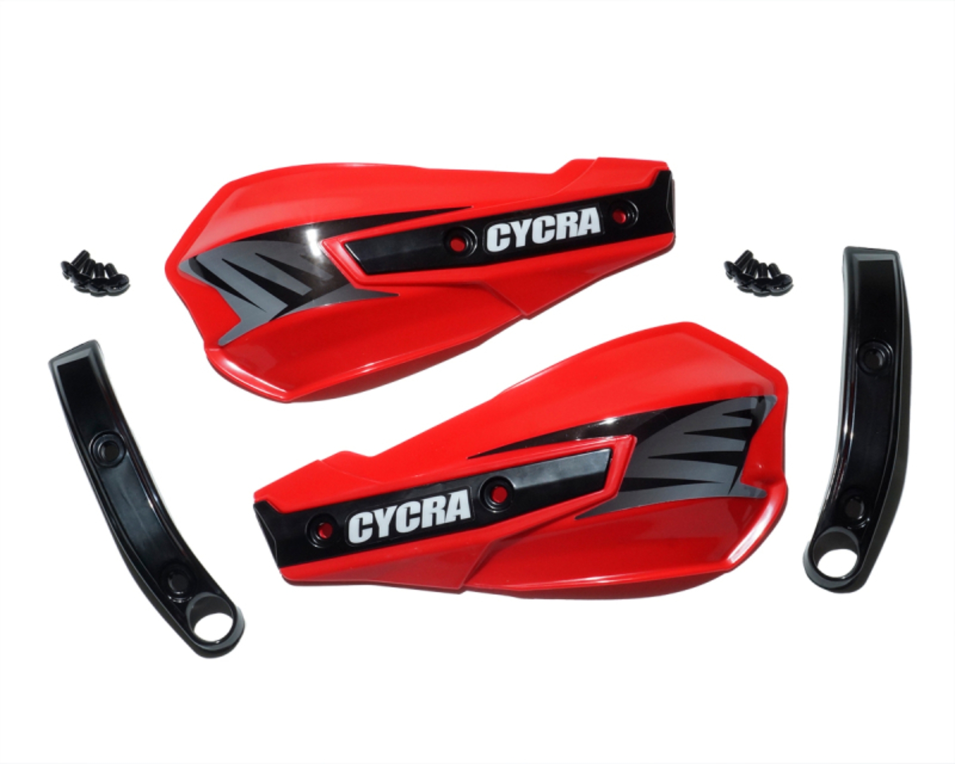 Picture of Cycra Vortex Replacement Hand Shields w/Abrasion Guards - Red