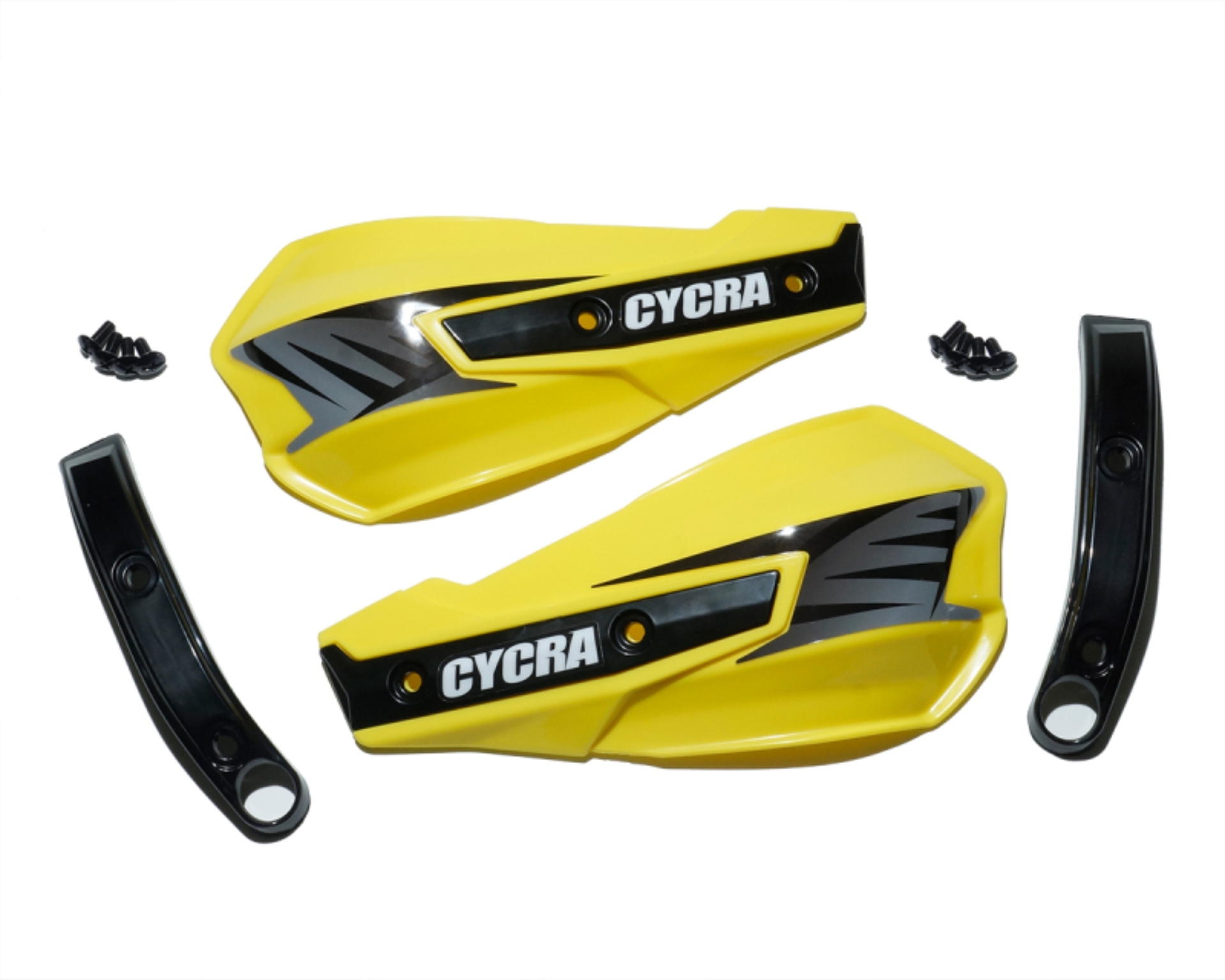 Picture of Cycra Vortex Replacement Hand Shields w/Abrasion Guards - Yellow